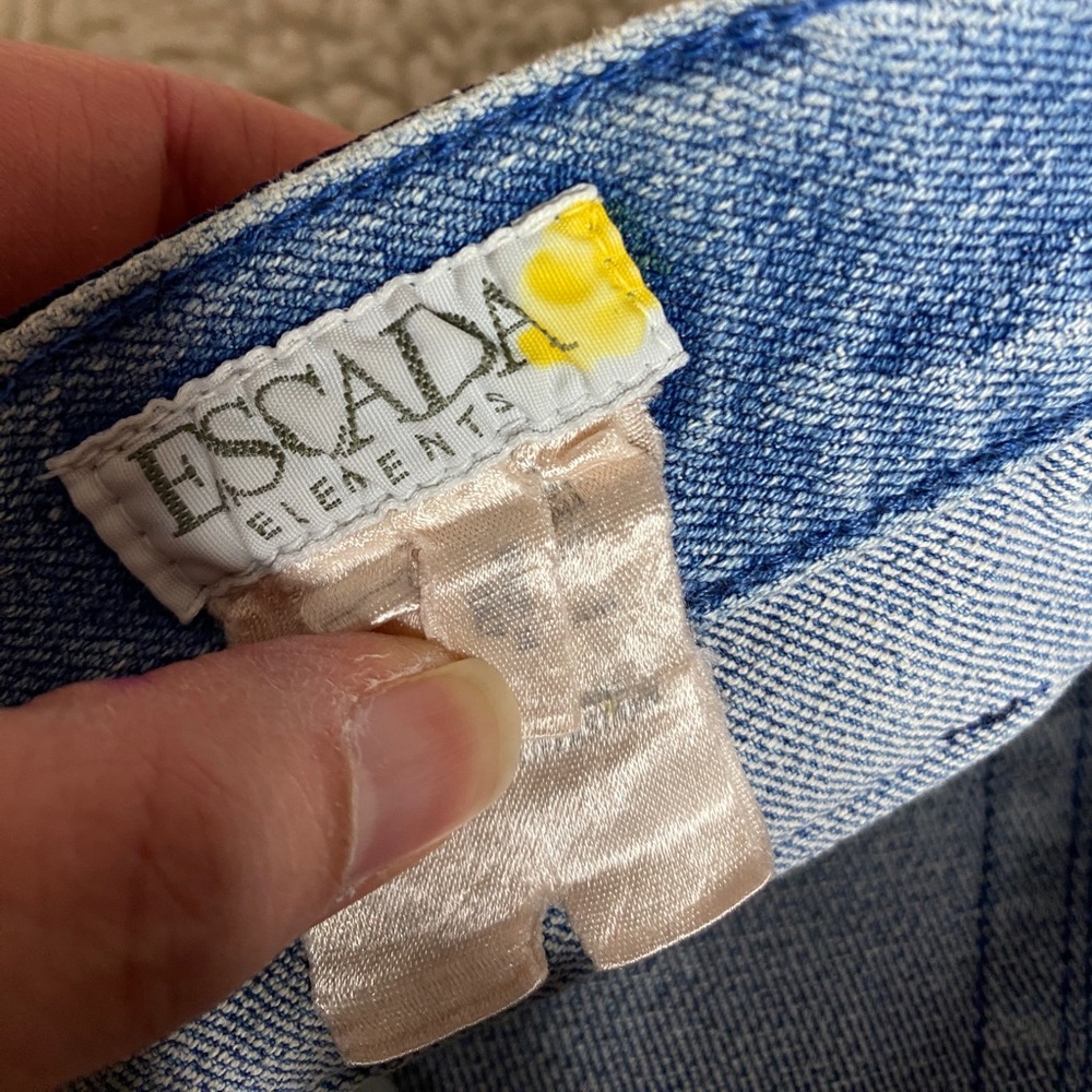 ESCADA Vintage Denim High Rise Jeans 5 Pocket Pants - Picture 10 of 16